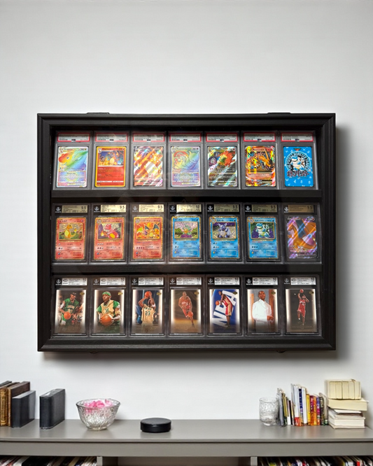 3 Level Universal Card Cabinet Frame Midnight Black UV Protected