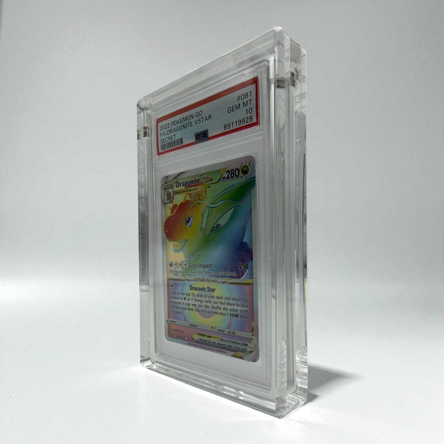 PSA/CGC Acrylic Slab Protector Case – UV Shielded Magnetic Display