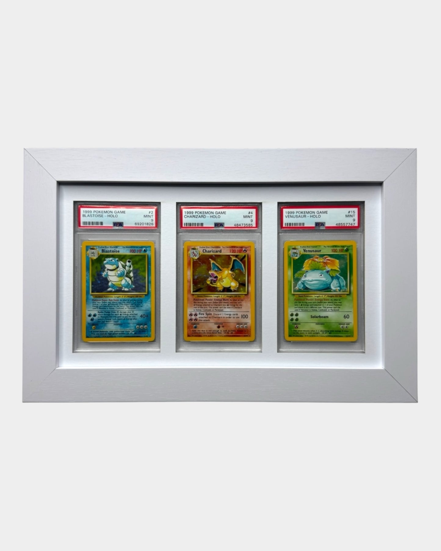 3 Grid PSA/CGC WHITE Wall Frame
