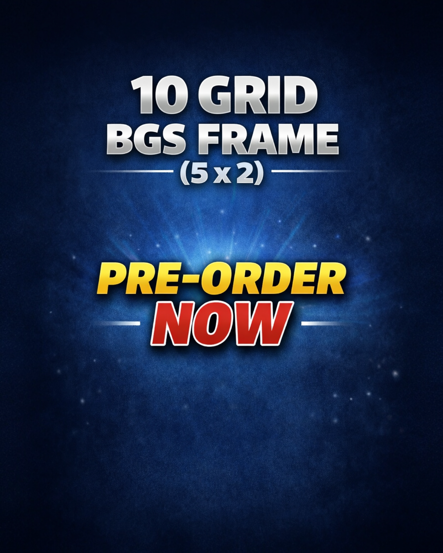 Pre Order: 10 Grid Beckett BGS Wall Frame (Black)