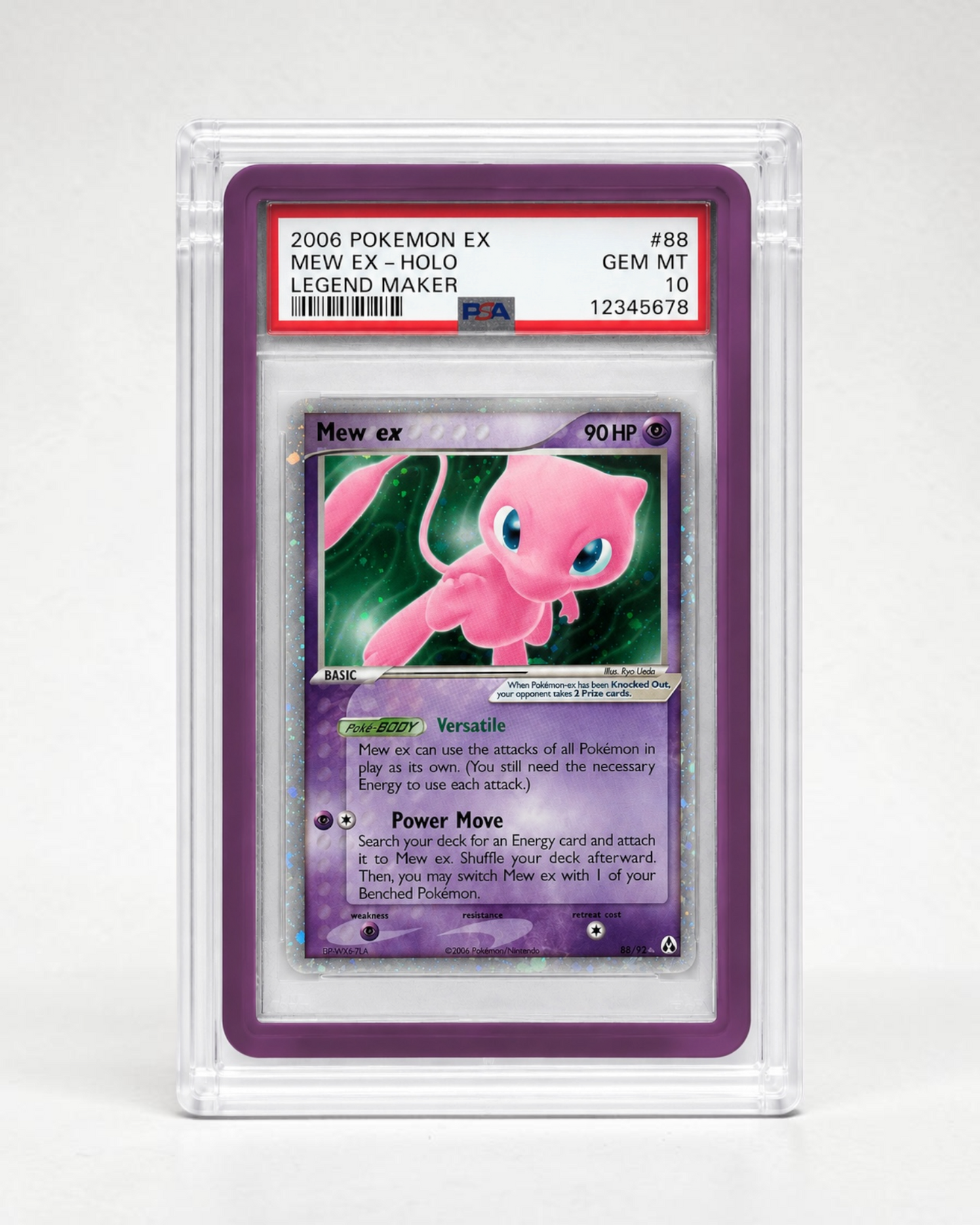 PSA/CGC Acrylic Slab Protector Case For Card Guards– UV Shielded Magnetic Display