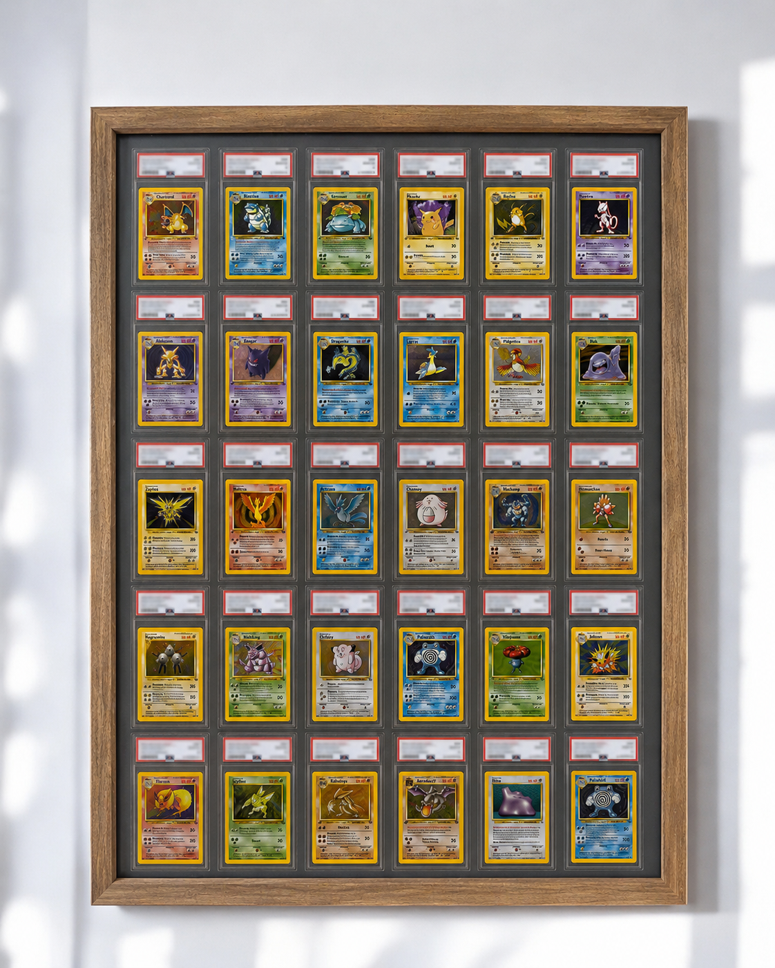 30 Grid PSA/CGC Wall Frame Midnight Black