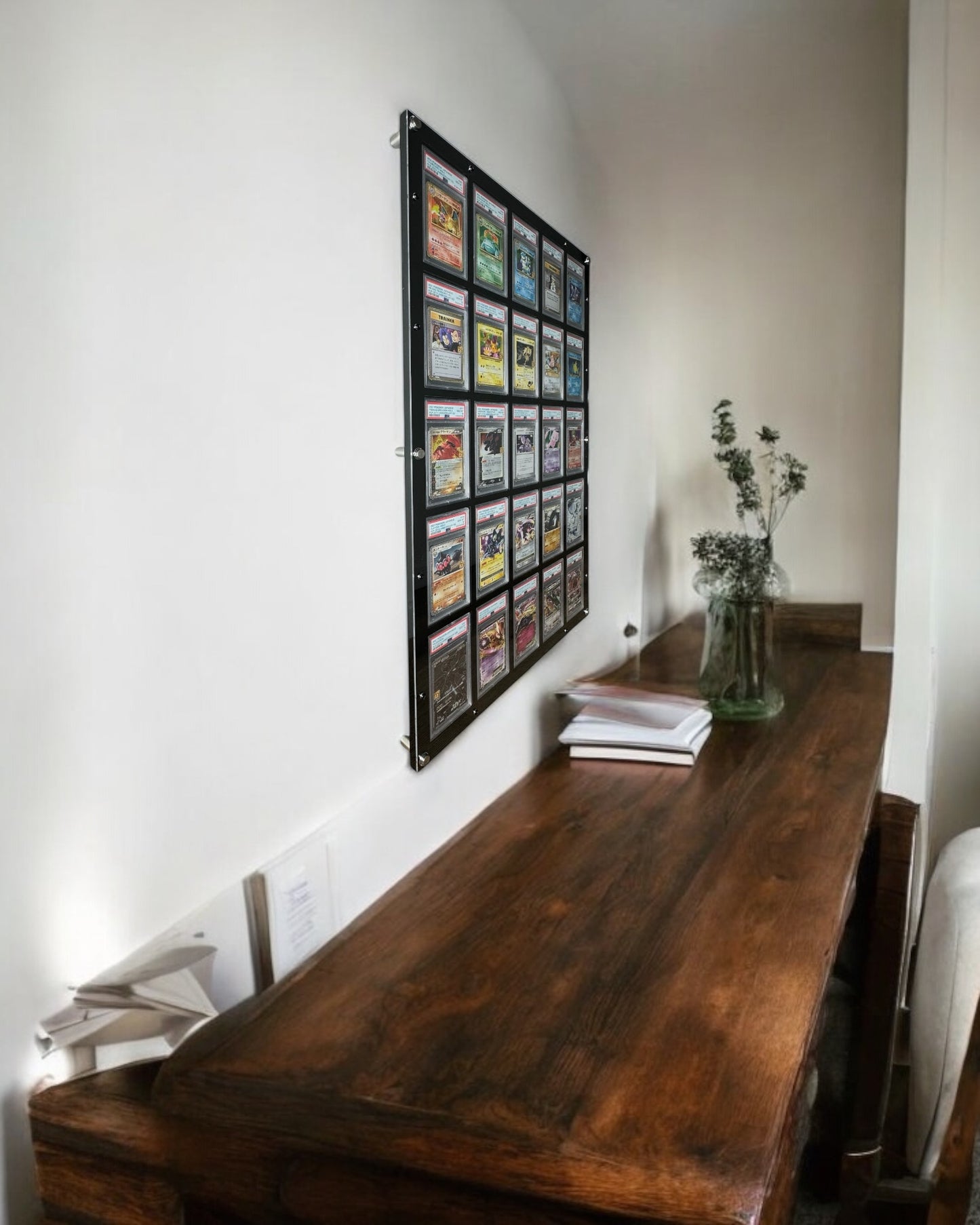 25 Grid PSA/CGC ACRYLIC Wall Frame with UV Protection