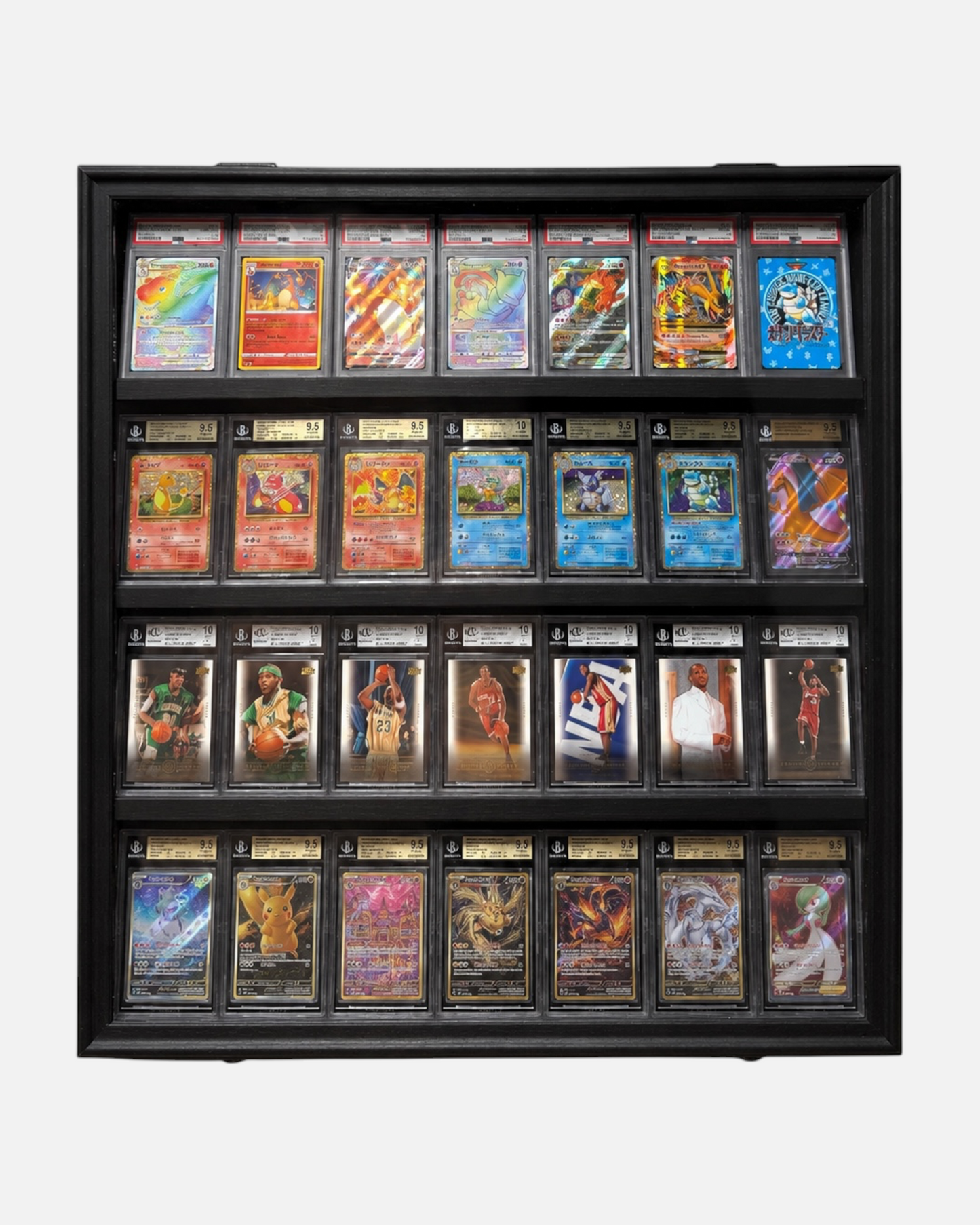 PRE ORDER: 4 Level Universal Card Cabinet Frame Midnight Black UV Protected
