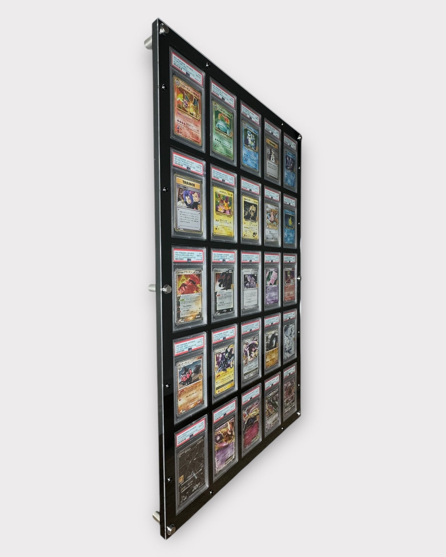 25 Grid PSA/CGC ACRYLIC Wall Frame with UV Protection