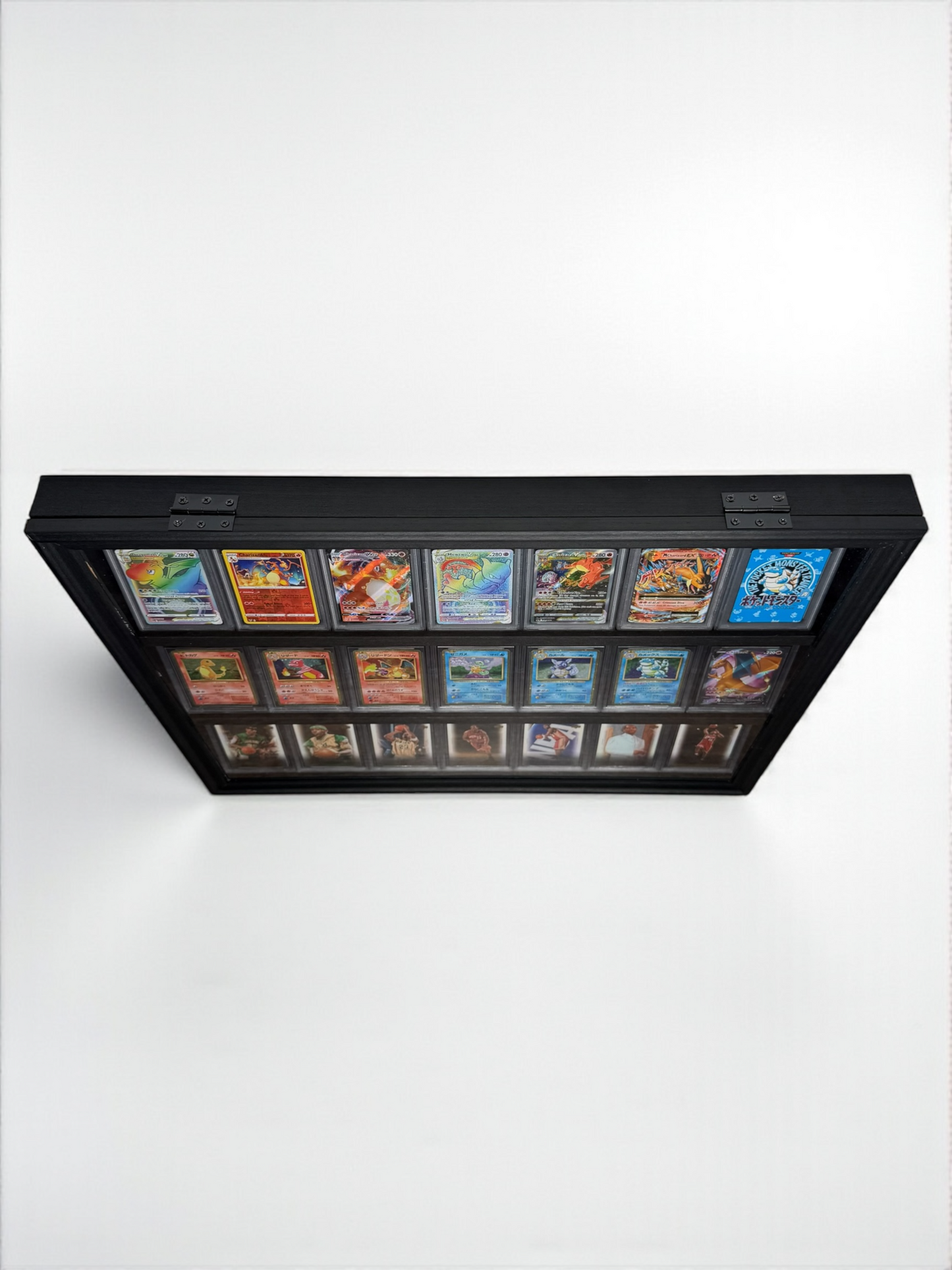 3 Level Universal Card Cabinet Frame Midnight Black UV Protected