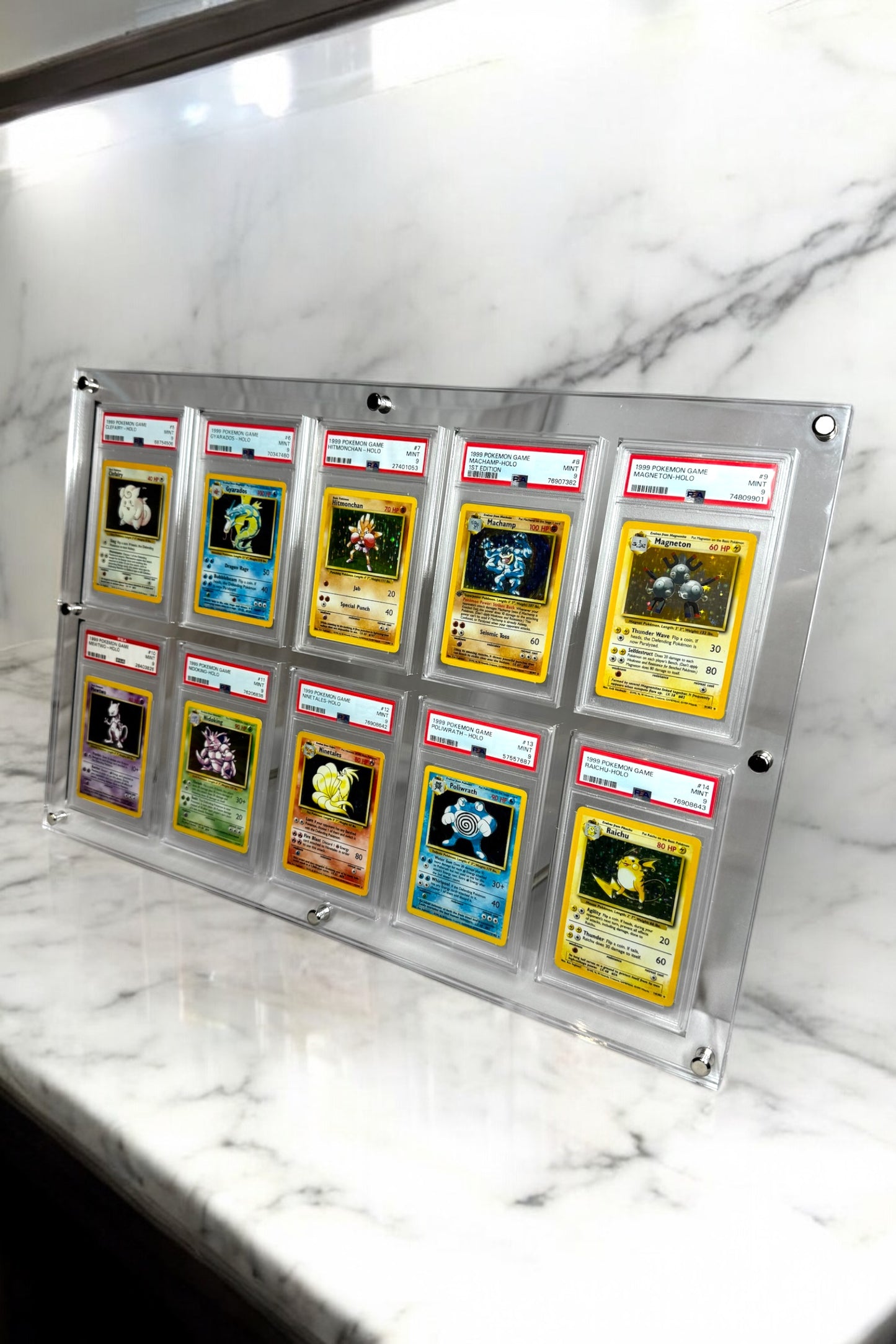 10 Grid PSA/CGC Transparent Desktop Frame