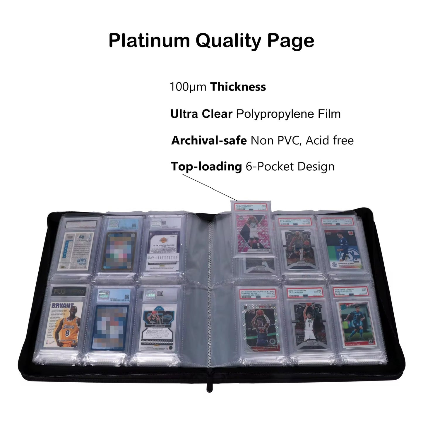 Universal Slab Binder – Holds 60 Slabs (Black)