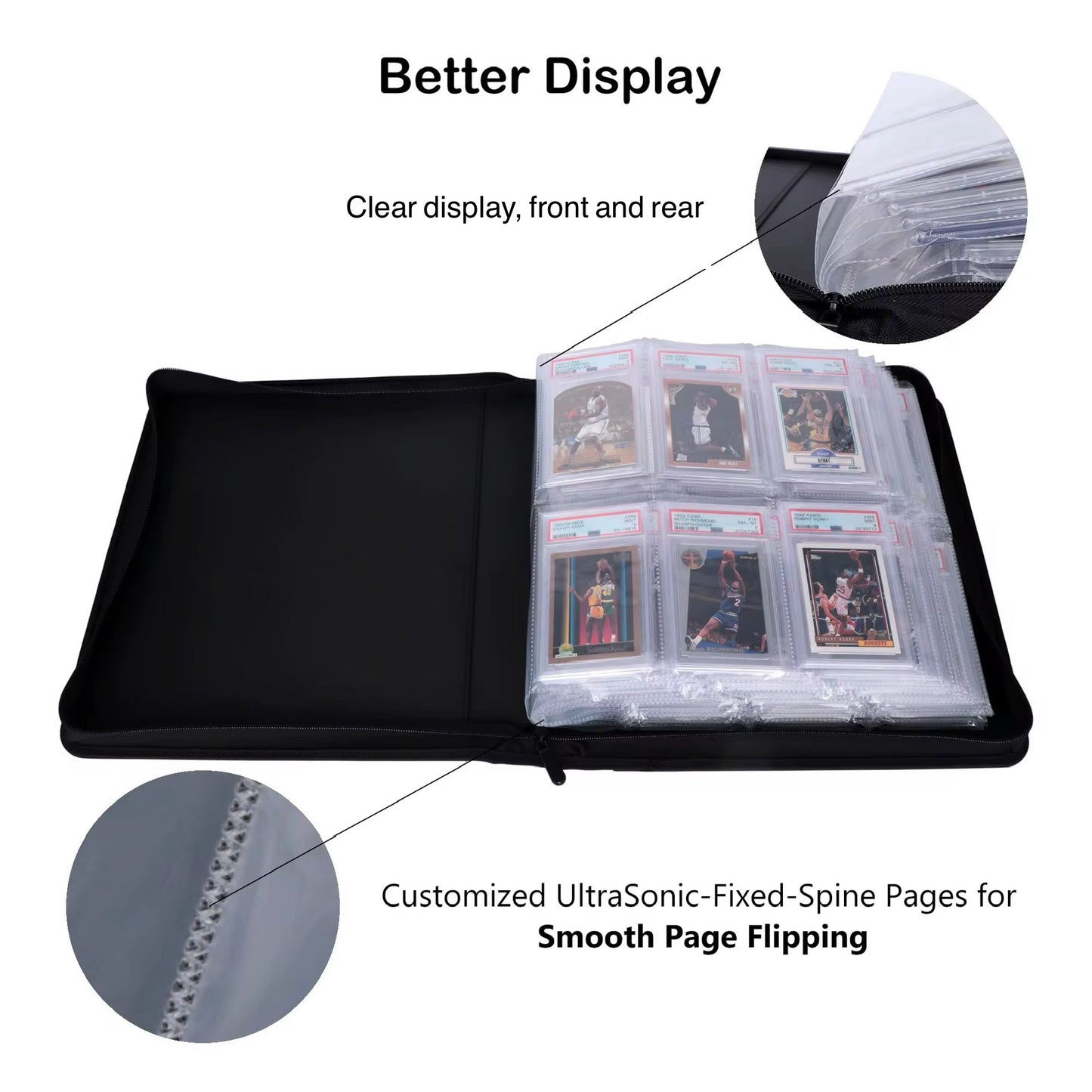 Universal Slab Binder – Holds 60 Slabs (Black)
