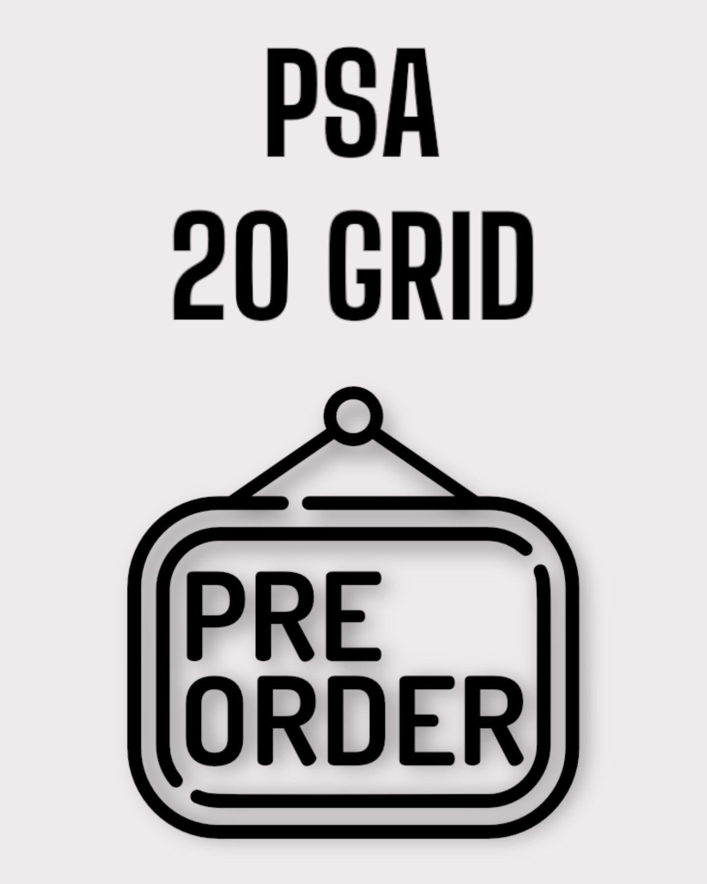 Pre Order: 20 Grid Transparent PSA/CGC Acrylic Wall Frame