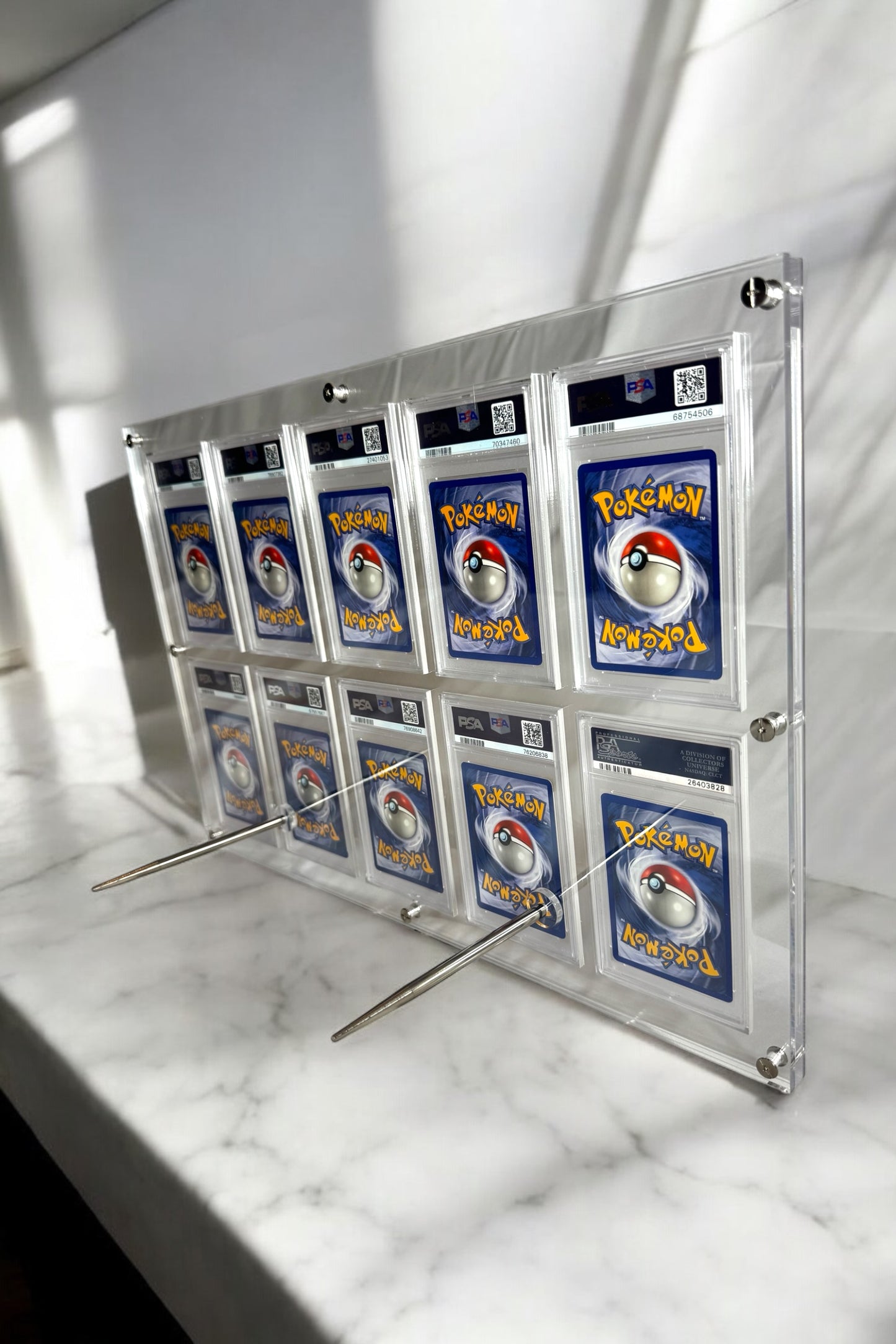 10 Grid PSA/CGC Transparent Desktop Frame