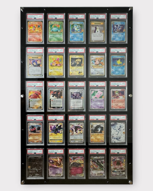 25 Grid PSA/CGC ACRYLIC Wall Frame with UV Protection