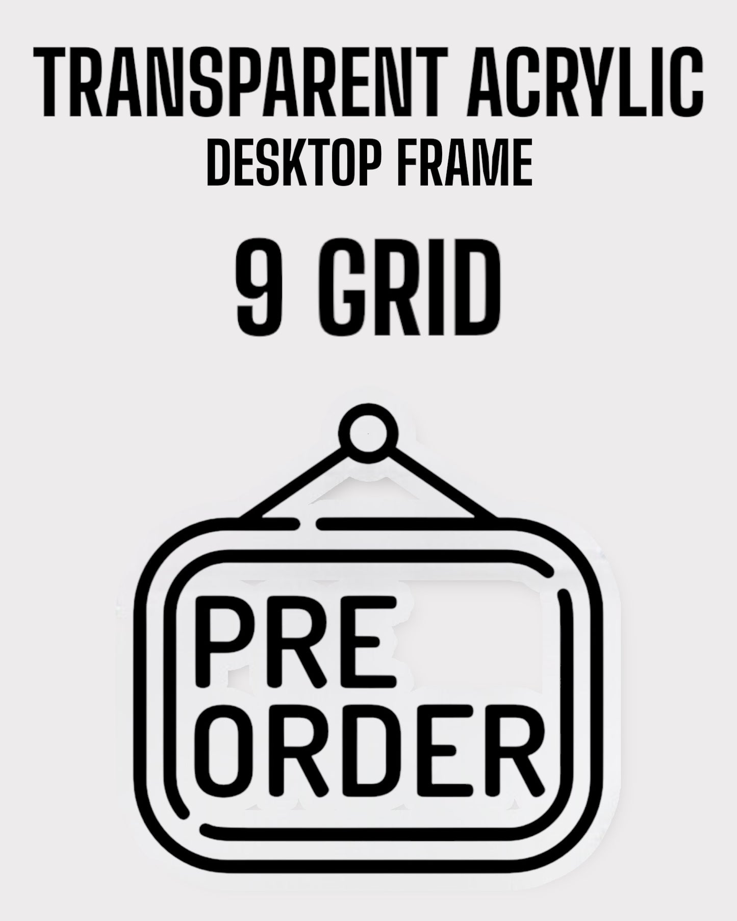 PRE ORDER: 9 Grid PSA/CGC Transparent Desktop Frame