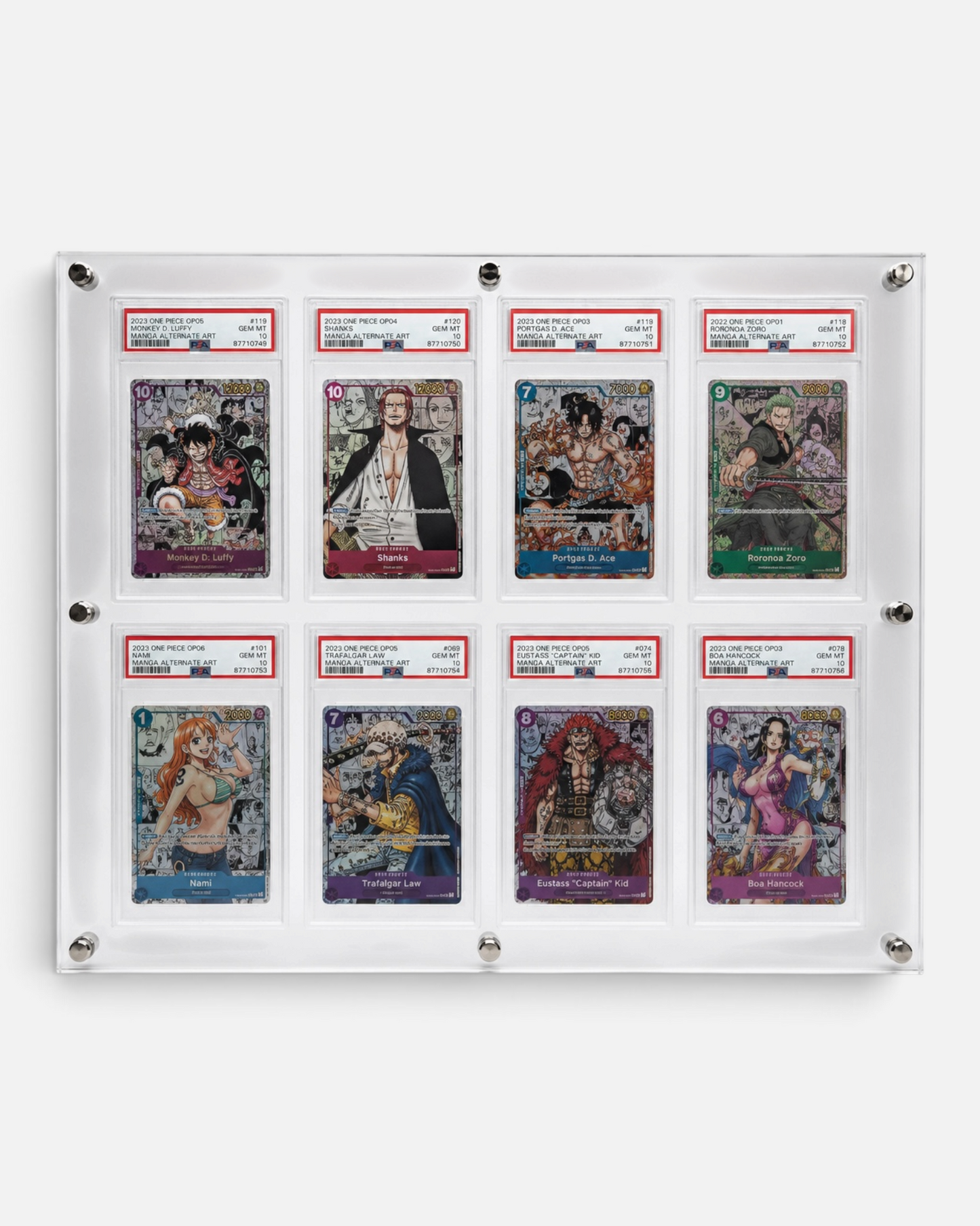 PRE ORDER: 8 Grid PSA/CGC Transparent Desktop Frame