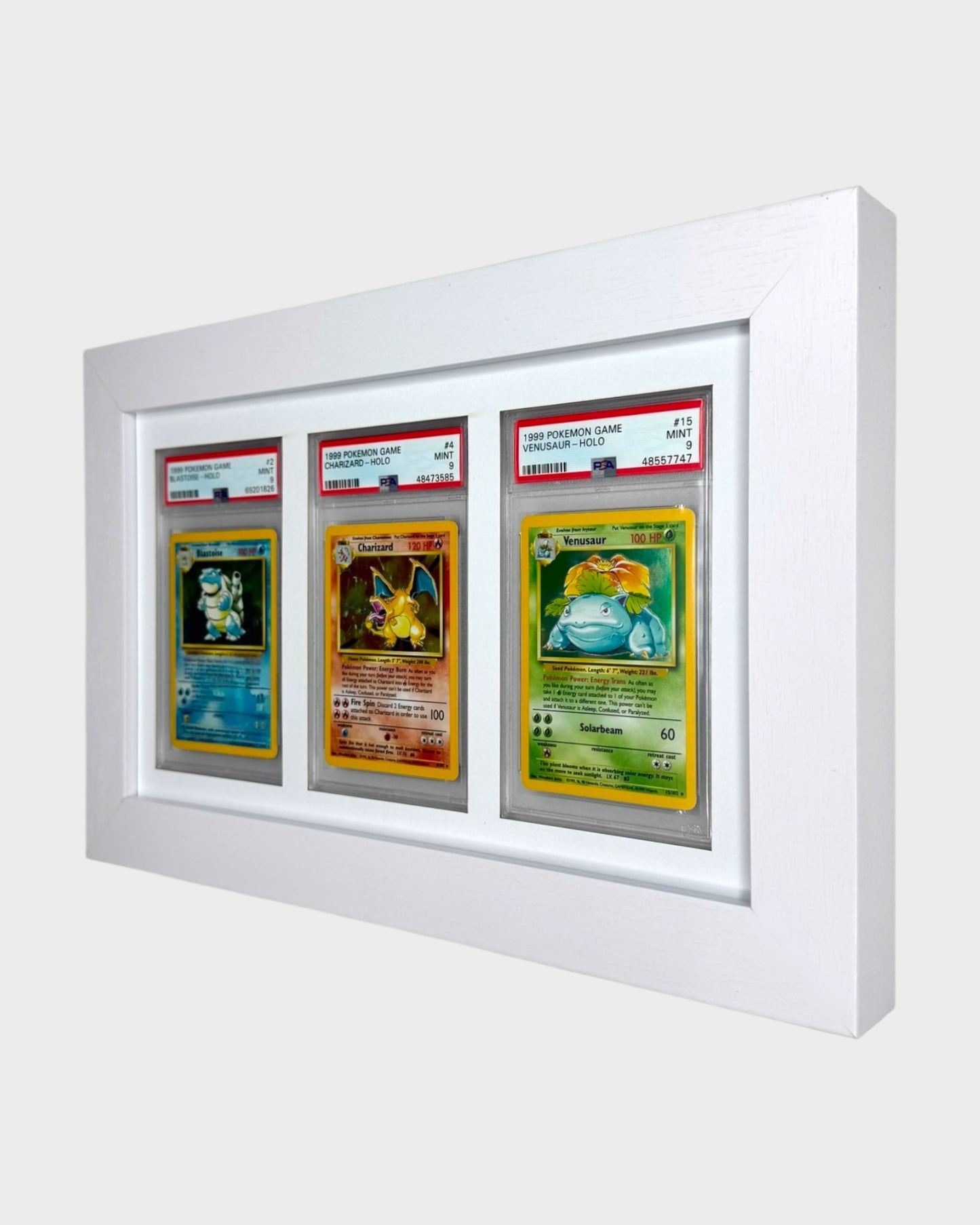 3 Grid PSA/CGC WHITE Wall Frame