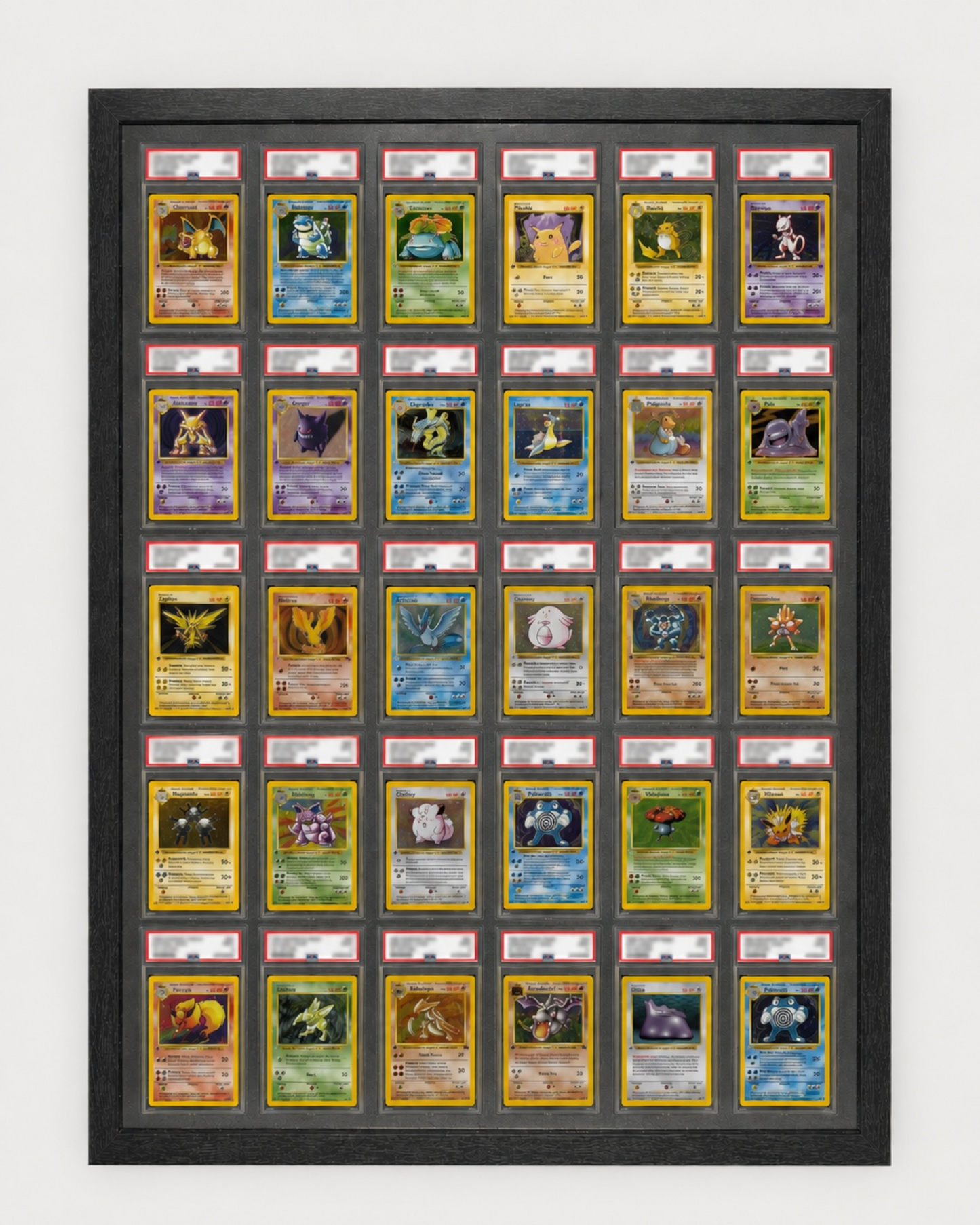 30 Grid PSA/CGC Wall Frame Midnight Black
