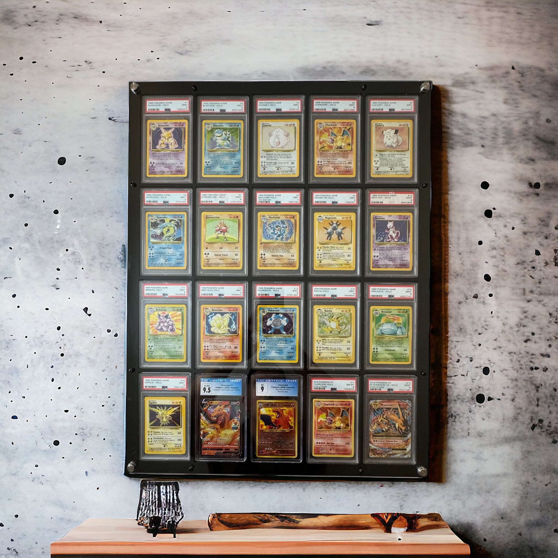 yugioh card wall 20 Grid PSA/CGC Acrylic Wall Frame – CardMasterFraming
