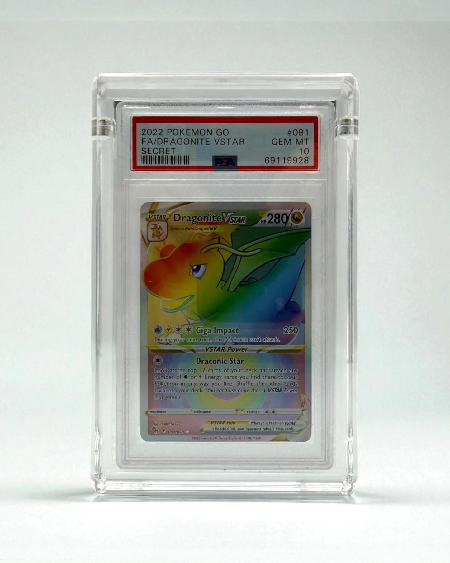 PSA/CGC Acrylic Slab Protector Case – UV Shielded Magnetic Display