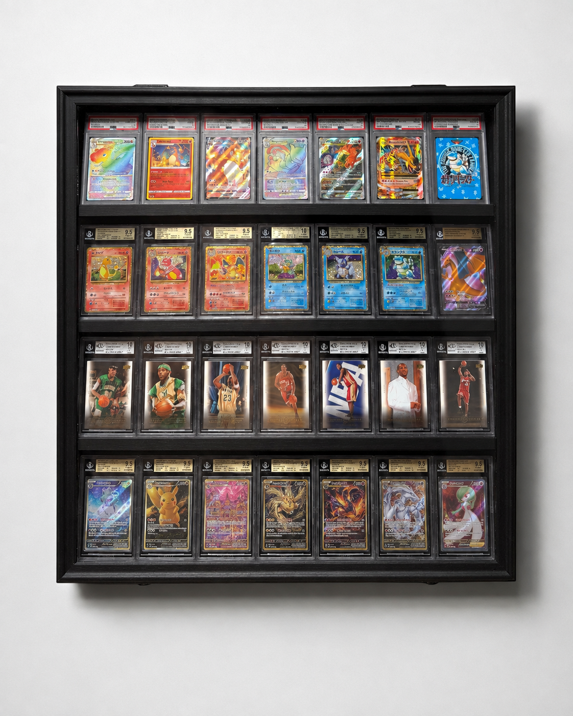 PRE ORDER: 4 Level Universal Card Cabinet Frame Midnight Black UV Protected