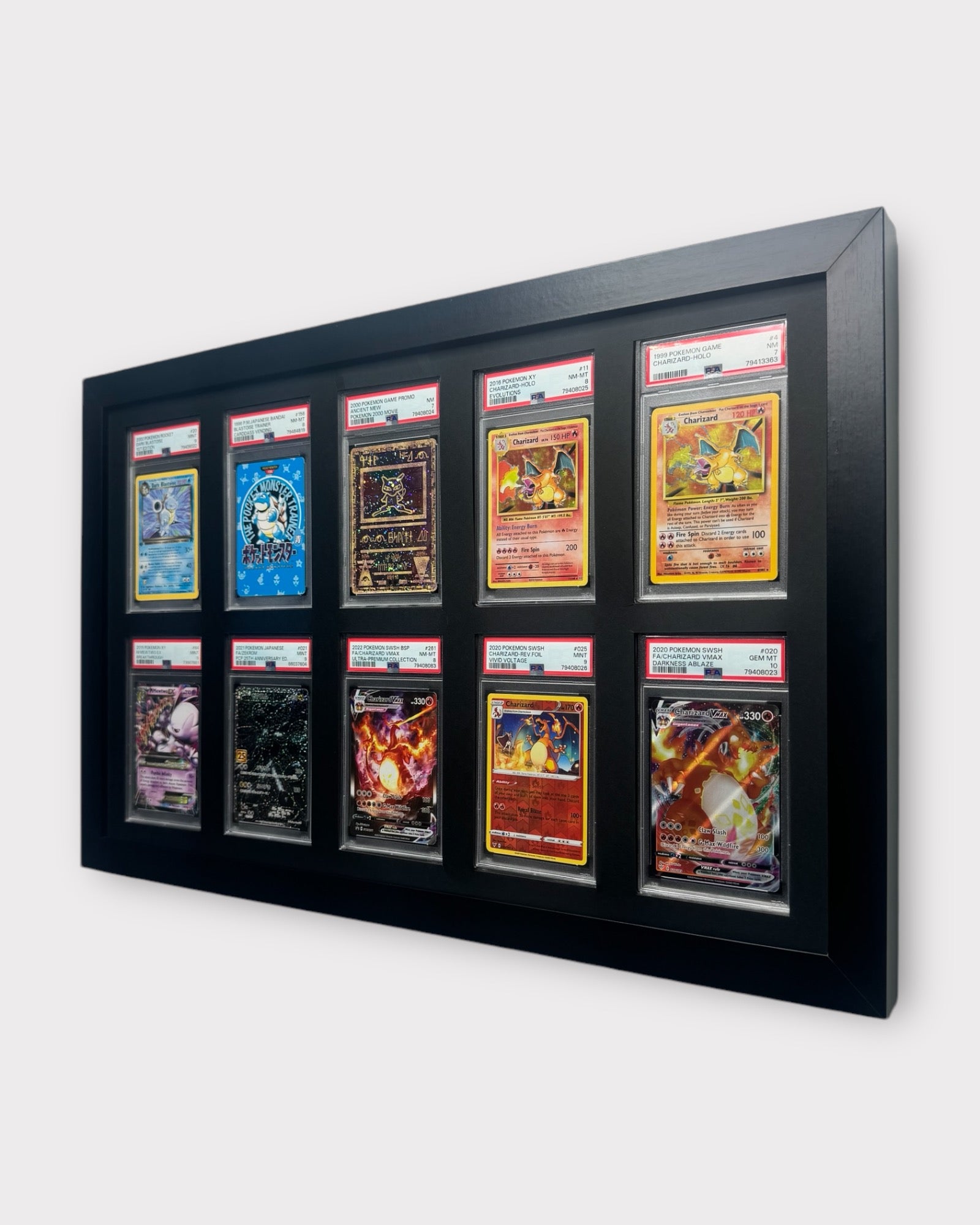 10 Grid PSA/CGC Wall Frame 5x2 Layout – CardMasterFraming