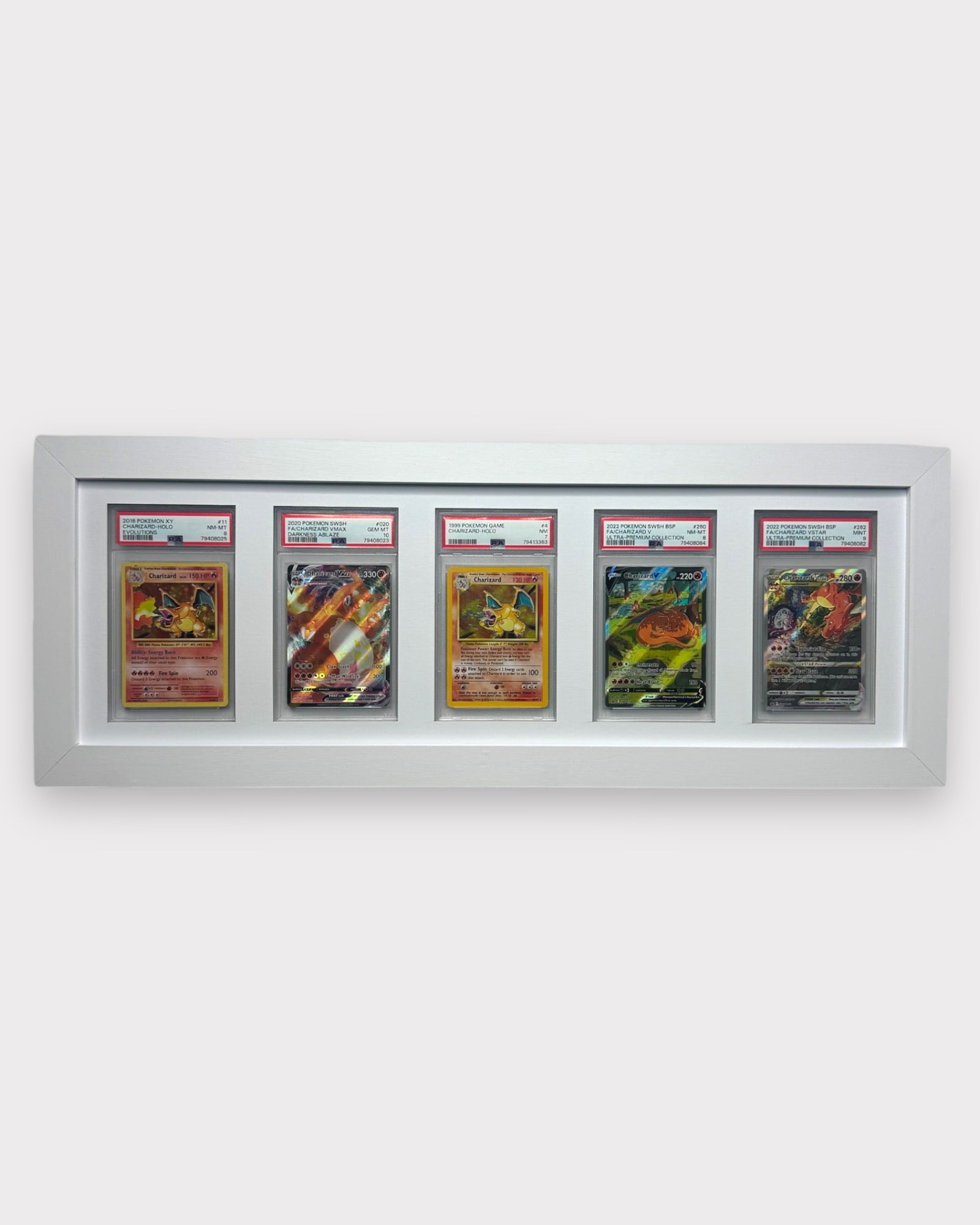 5 Grid PSA/CGC WHITE Wall Frame – CardMasterFraming