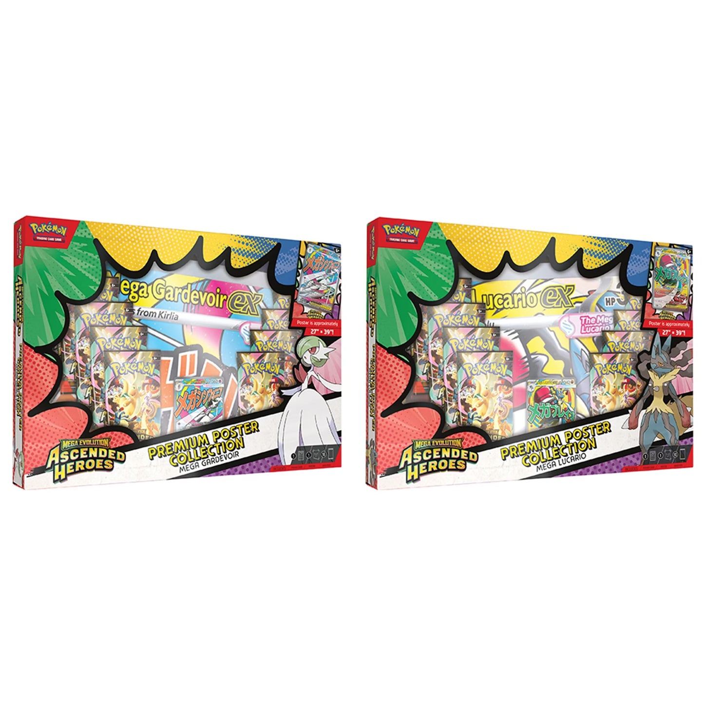 Pokemon Trading Card Game: Mega Evolution Ascended Heroes Premium Poster Collection - Assorted