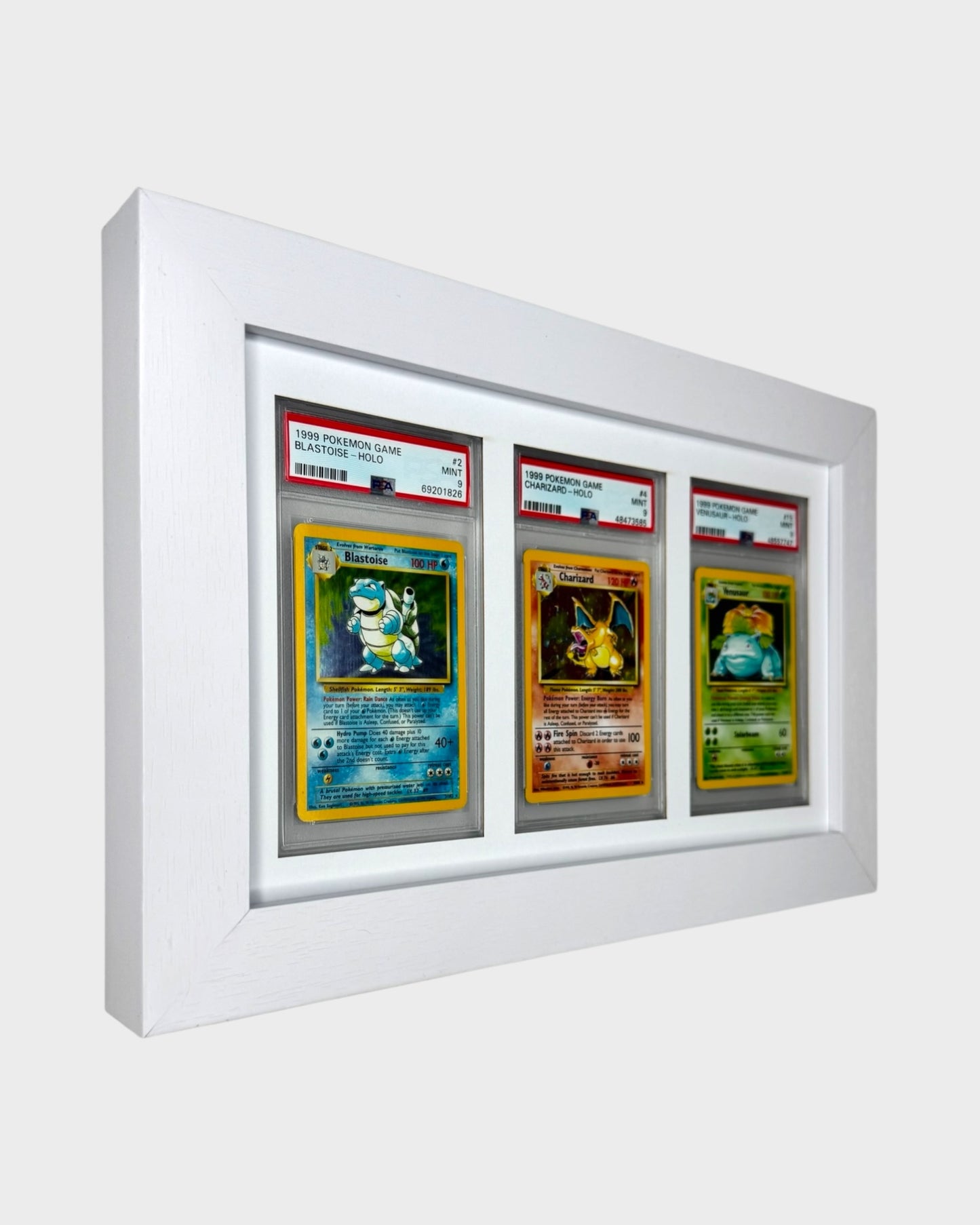 3 Grid PSA/CGC WHITE Wall Frame