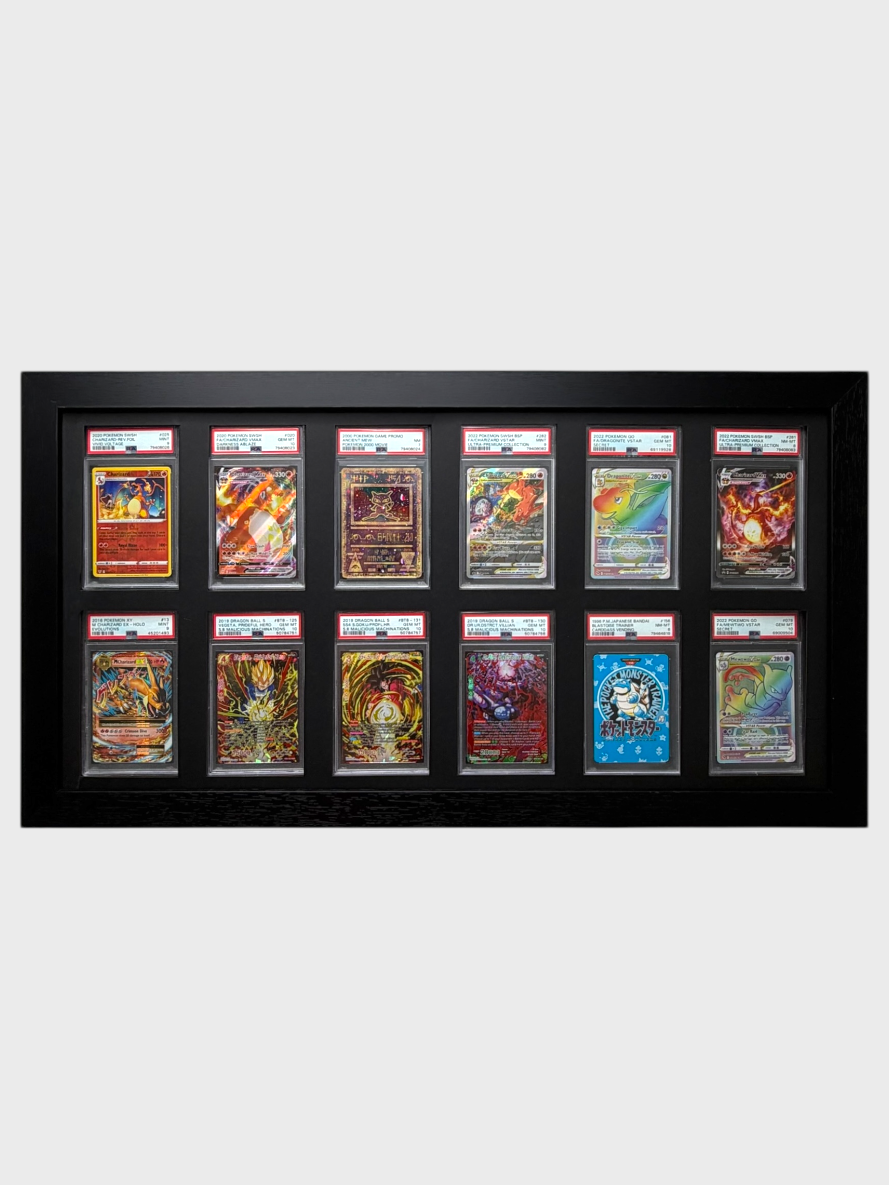 12 Grid PSA/CGC Wall Frame 6x2 Layout – CardMasterFraming