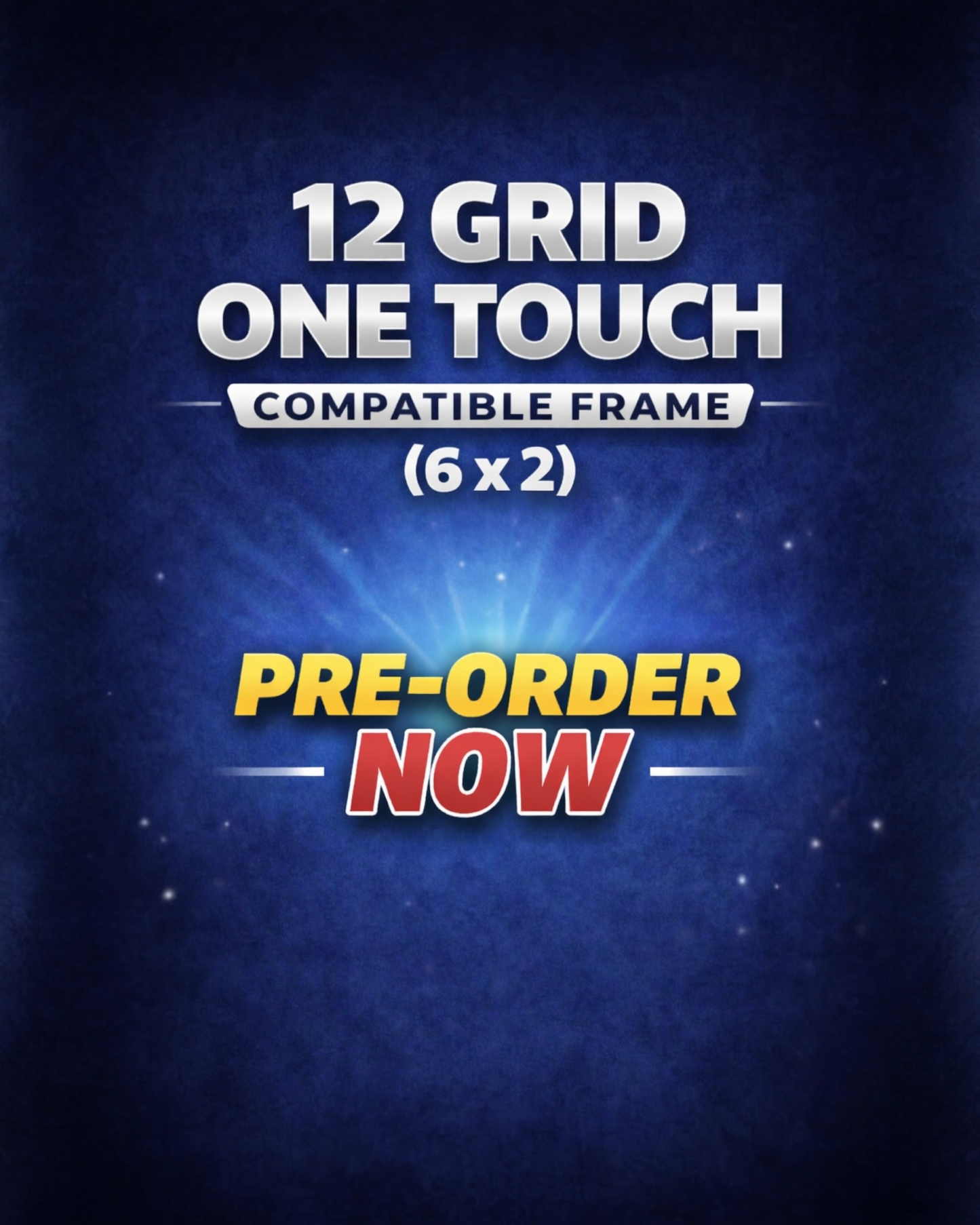 12 Grid 6x2 ONE TOUCH Wall Frame 35-130Pt