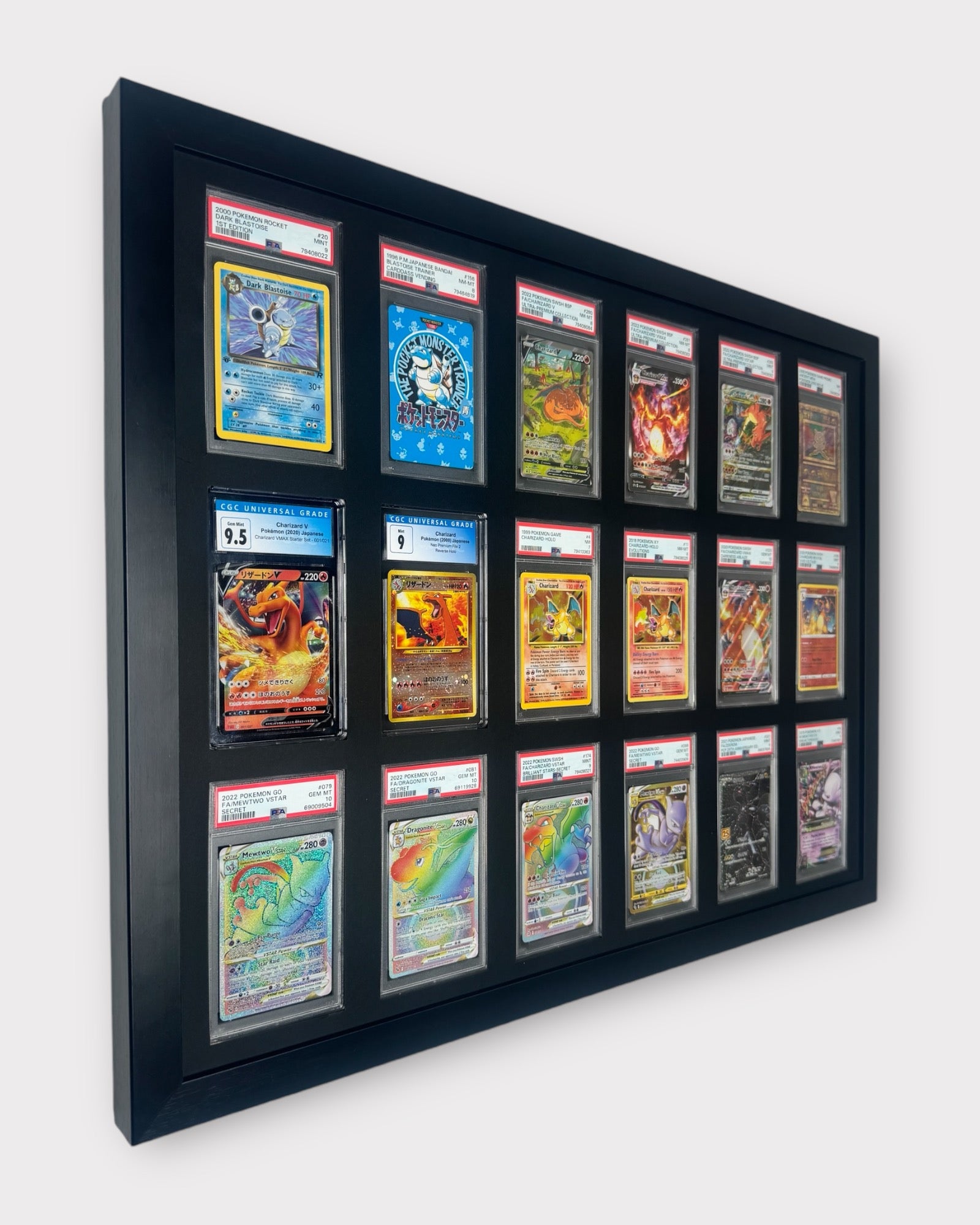18 Grid PSA/CGC Wall Frame 6x3 Layout – CardMasterFraming