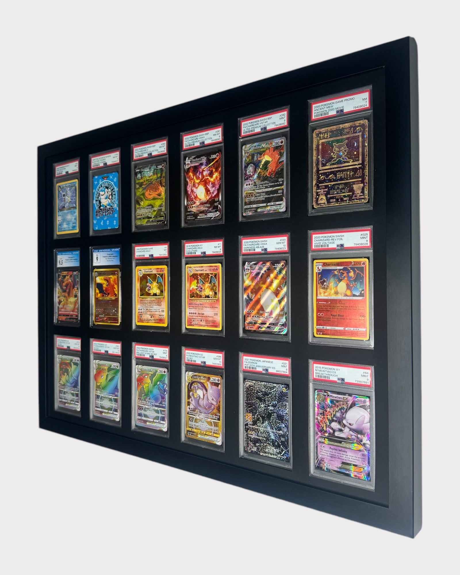 18 Grid PSA/CGC Wall Frame 6x3 Layout – CardMasterFraming