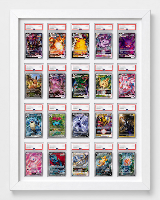20 Grid PSA/CGC White Wall Frame 5x4 Layout