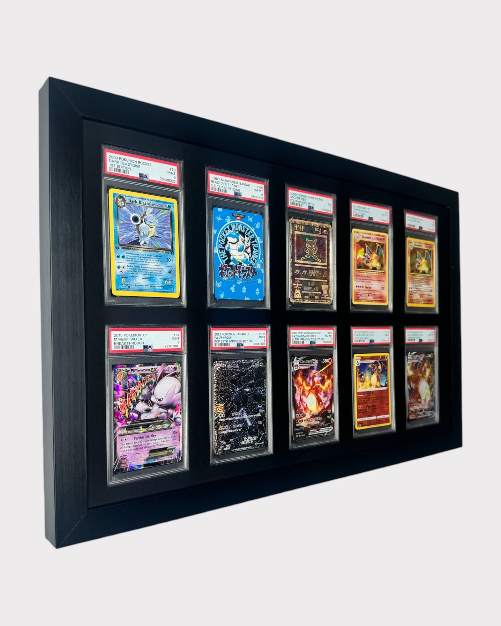 10 Grid PSA/CGC Wall Frame 5x2 Layout – CardMasterFraming