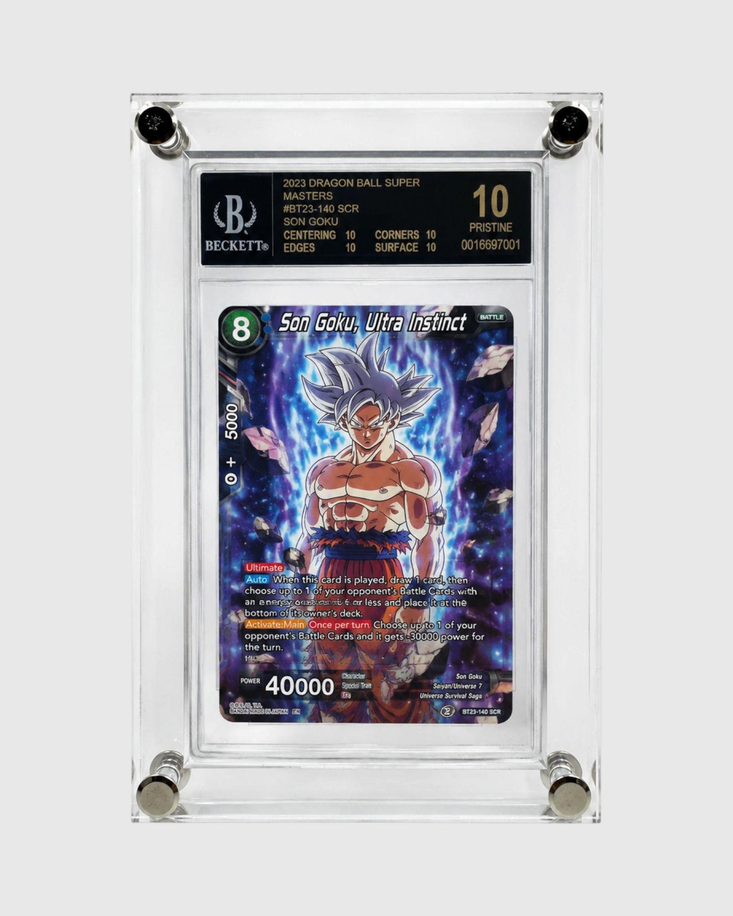 PRE ORDER: BGS Single Grid Transparent Card Stand