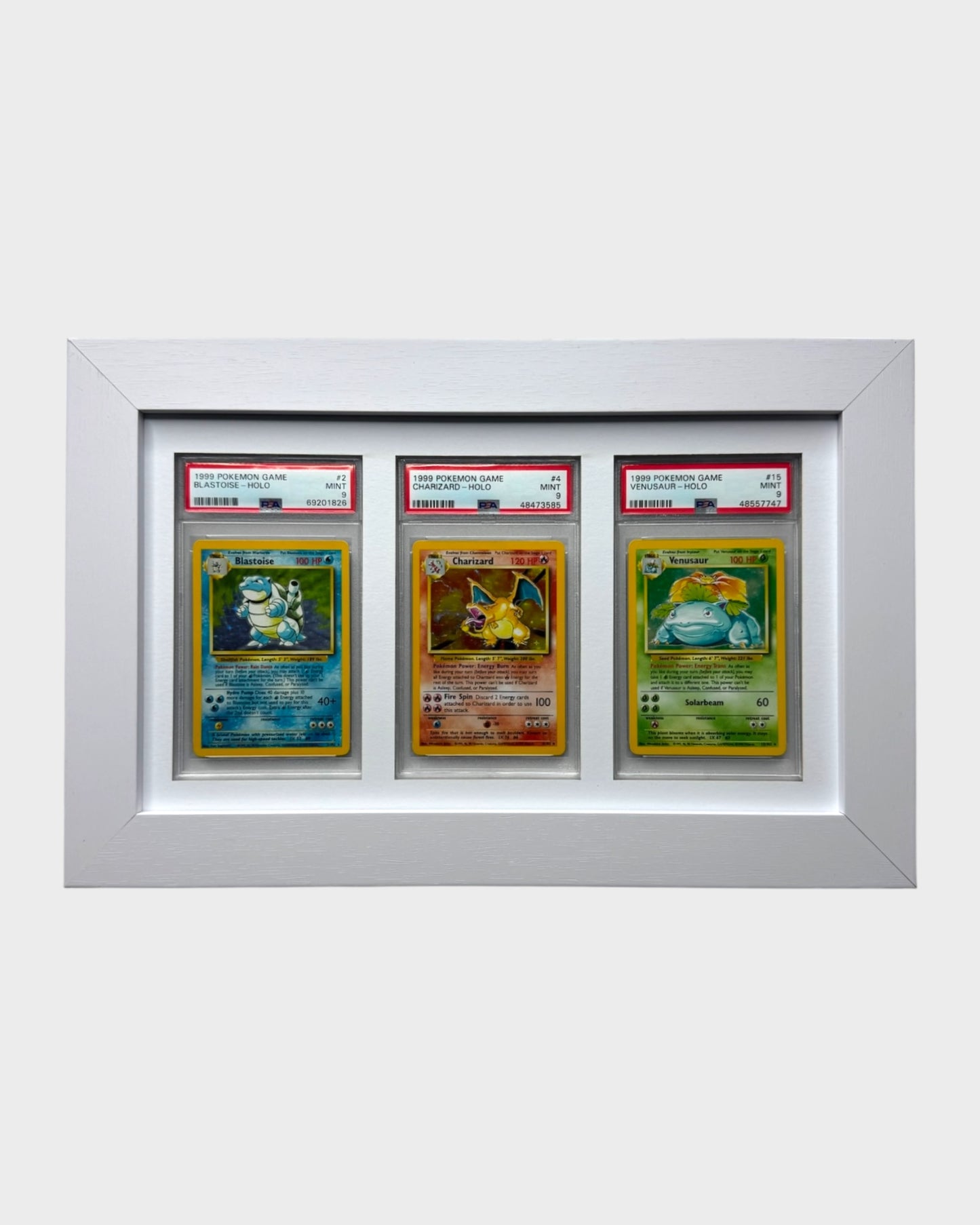 3 Grid PSA/CGC WHITE Wall Frame