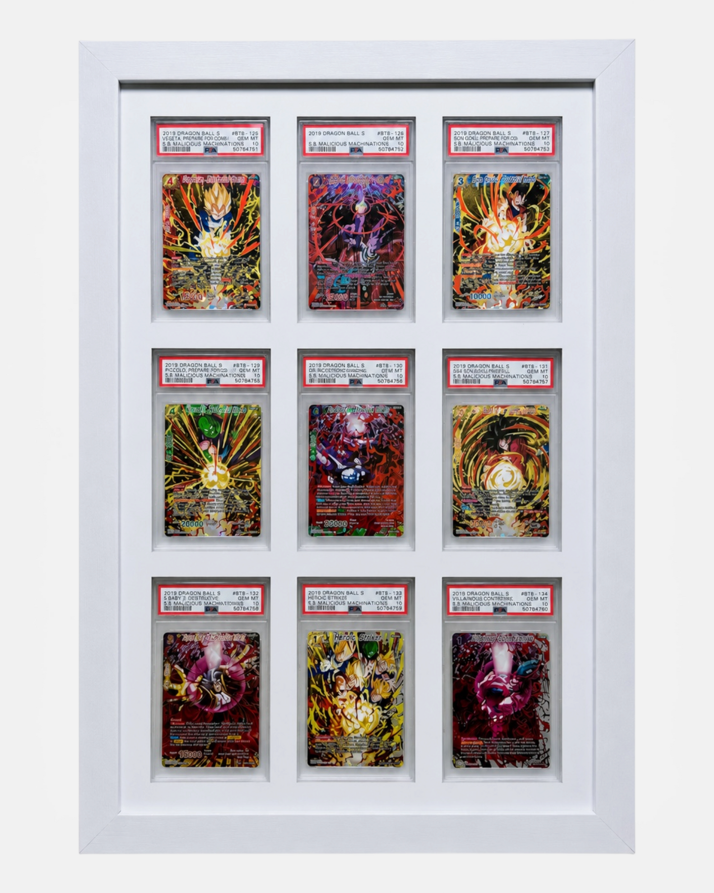 9 Grid WHITE PSA/CGC Wall Frame