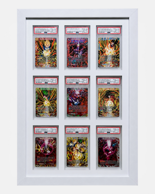 9 Grid WHITE PSA/CGC Wall Frame