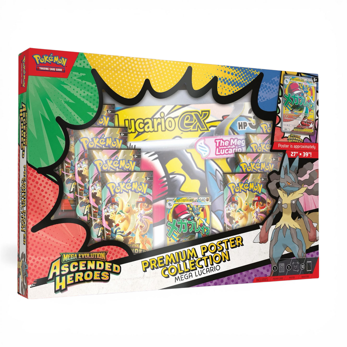 Pokemon Trading Card Game: Mega Evolution Ascended Heroes Premium Poster Collection - Assorted