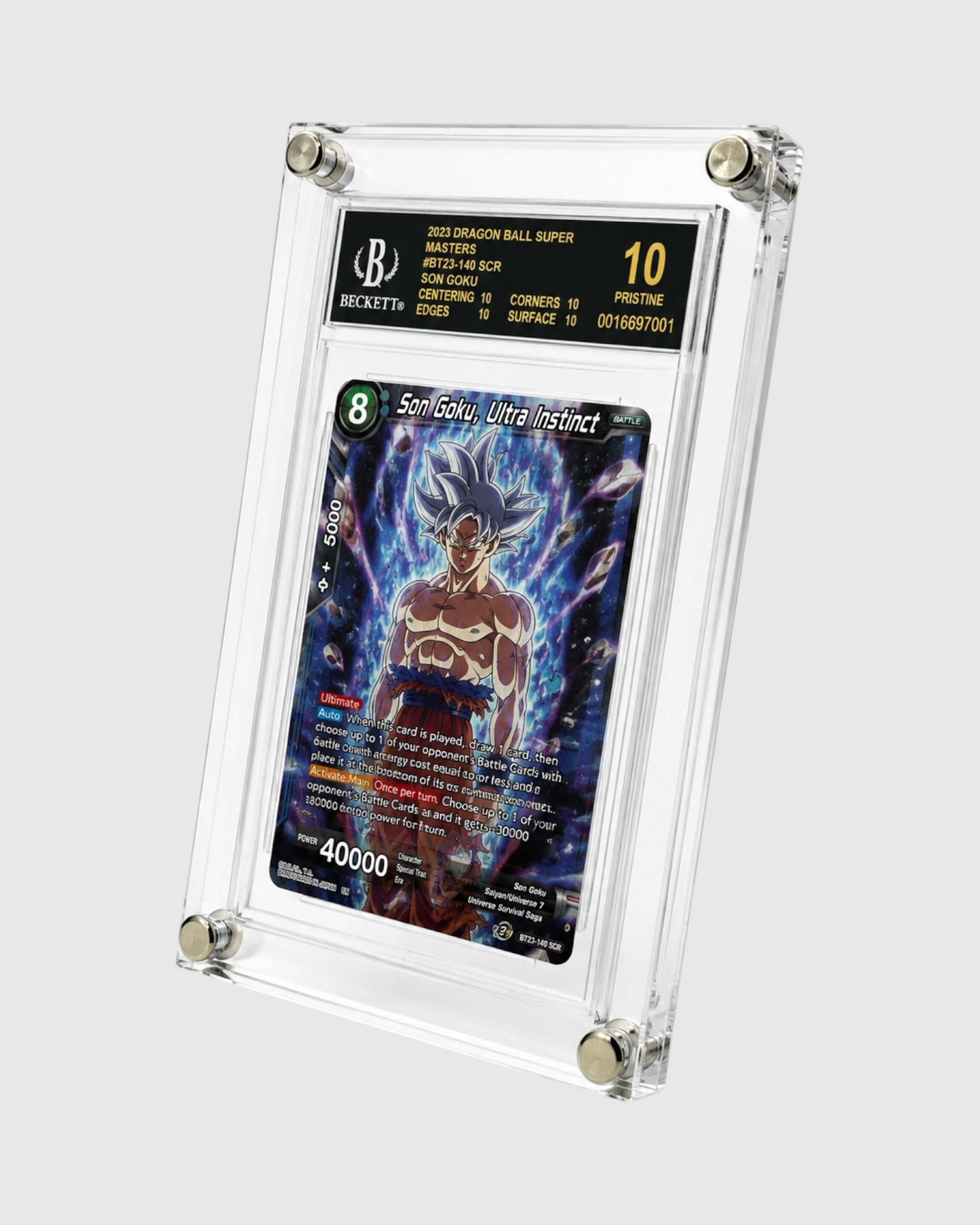 PRE ORDER: BGS Single Grid Transparent Card Stand