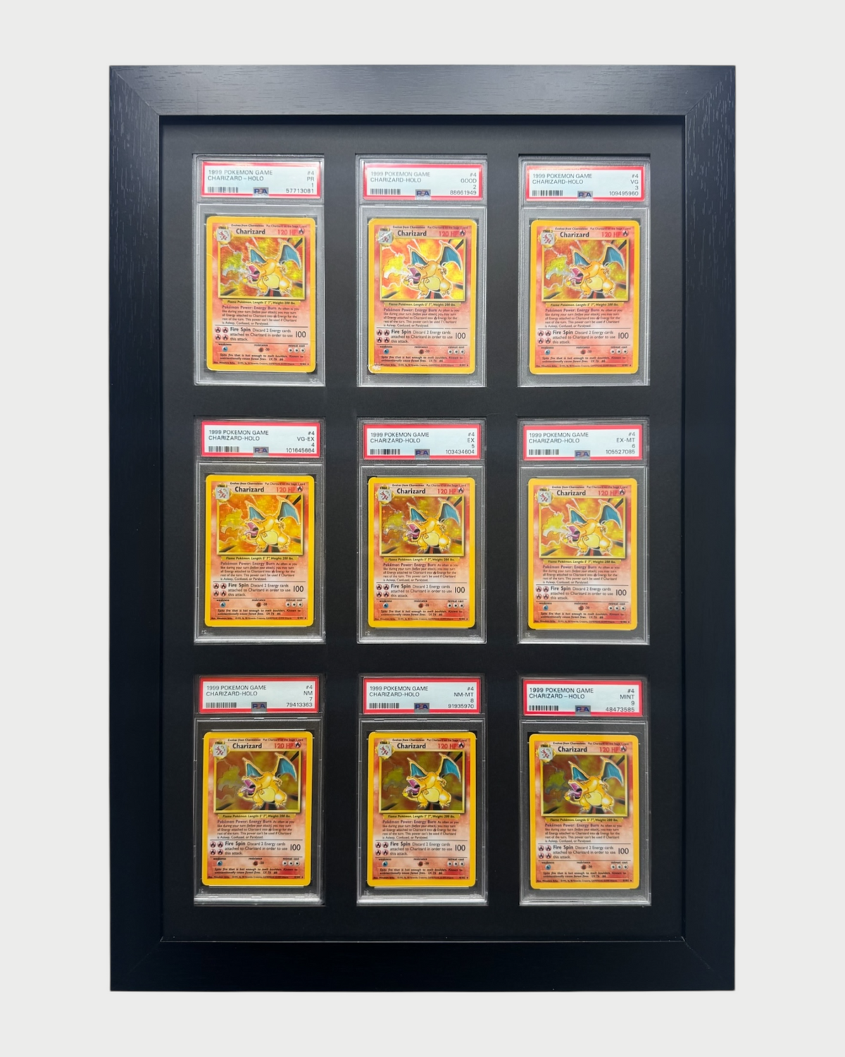 9 Grid PSA/CGC Wall Frame – CardMasterFraming