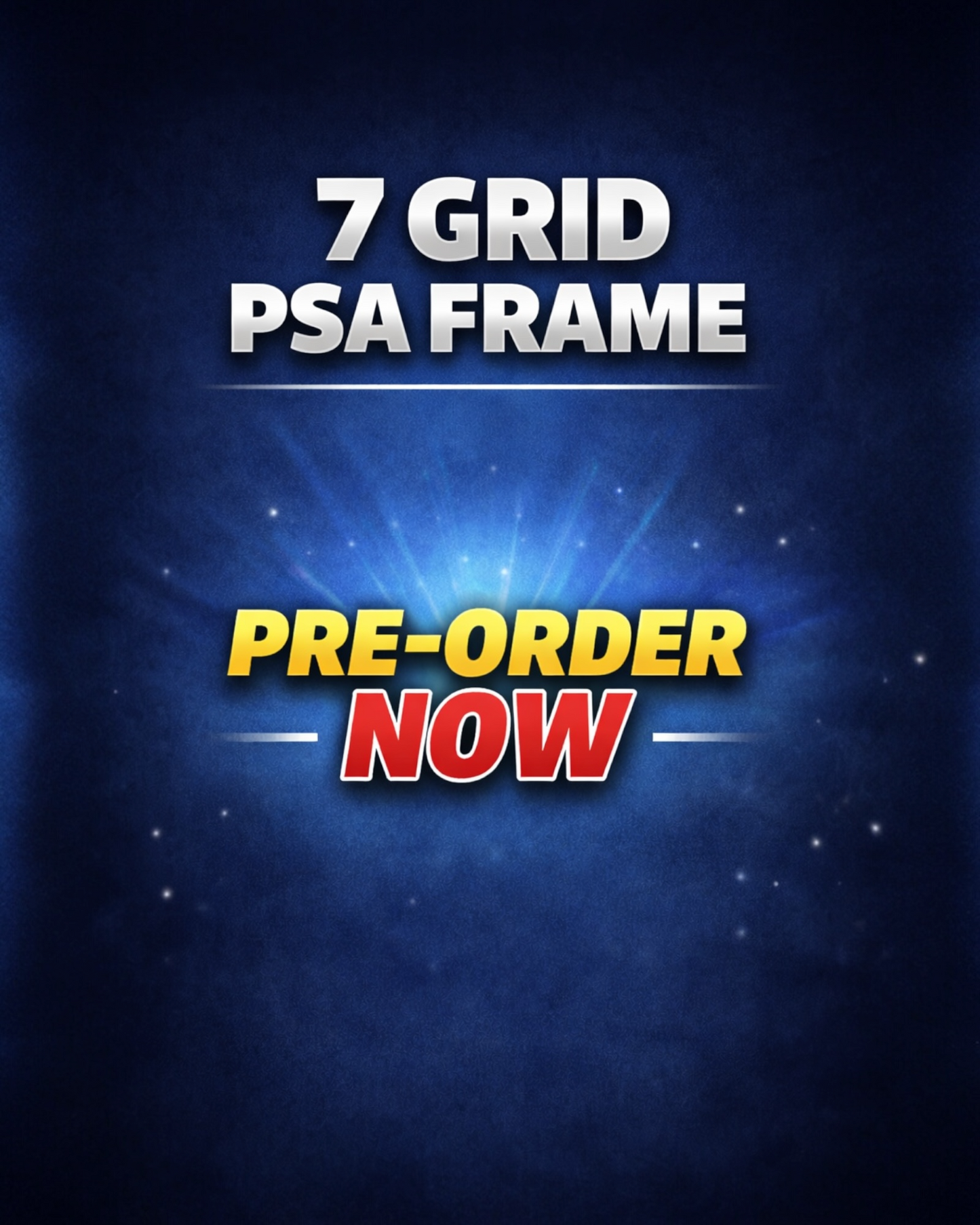 Pre Order: 7 Grid PSA/CGC Wall Frame 7x1 Layout